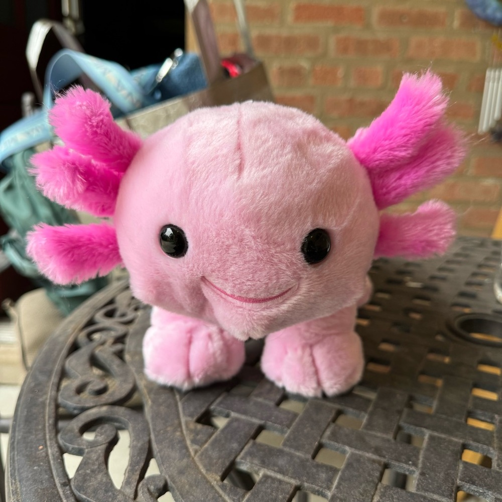 COPY - NEW Build A Bear Exclusive Pink Axolotl Stuffed Plush Build-A-Bear Works…